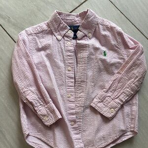 Ralph Lauren Light Pink Button Down Kids Shirt